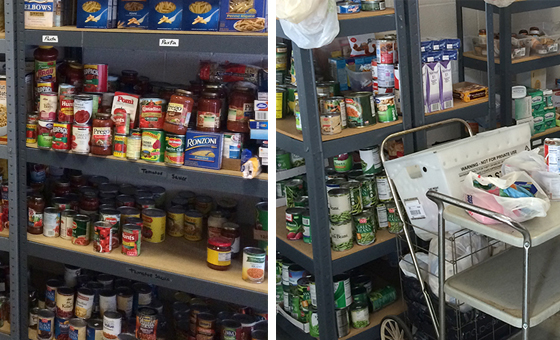 food pantry collage